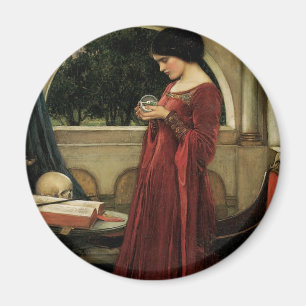 Crystal Ball von John William Waterhouse Magnet