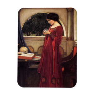 Crystal Ball von John William Waterhouse Magnet