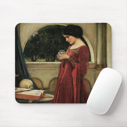 Crystal Ball von John William Waterhouse Mousepad (Mit Mouse)