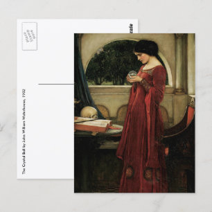 Crystal Ball von John William Waterhouse Postkarte