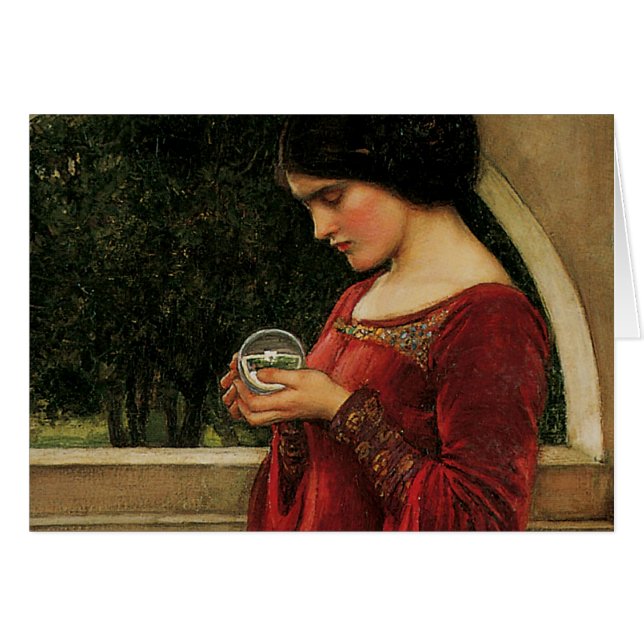 Crystal Ball Woman Wasserhausmalerei (Vorderseite (Horizontal))