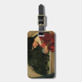 Crystal Ball Woman Wasserhausmalerei Gepäckanhänger (Vorderseite vertikal)