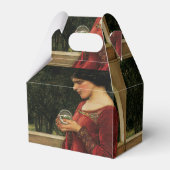 Crystal Ball Woman Wasserhausmalerei Geschenkschachtel (Rückseite)