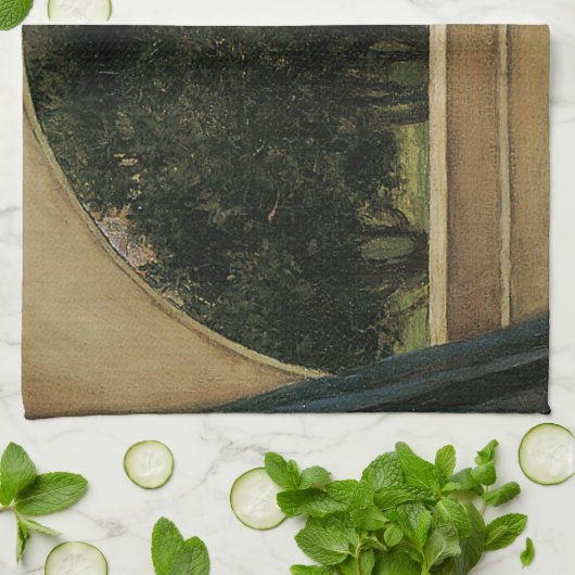 Crystal Ball Woman Wasserhausmalerei Handtuch (Gefaltet)