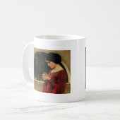 Crystal Ball Woman Wasserhausmalerei Kaffeetasse (Vorderseite Links)