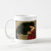 Crystal Ball Woman Wasserhausmalerei Kaffeetasse (Links)