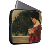Crystal Ball Woman Wasserhausmalerei Laptopschutzhülle (Vorne Rechts)