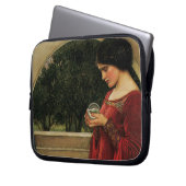 Crystal Ball Woman Wasserhausmalerei Laptopschutzhülle (Vorderseite Links)