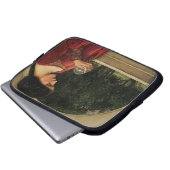 Crystal Ball Woman Wasserhausmalerei Laptopschutzhülle (Vorne Knopf)