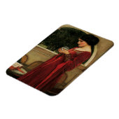 Crystal Ball Woman Wasserhausmalerei Magnet (Linke Seite)