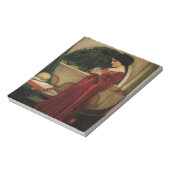 Crystal Ball Woman Wasserhausmalerei Notizblock (Rotiert)