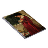 Crystal Ball Woman Wasserhausmalerei Notizblock (Rechte Seite)