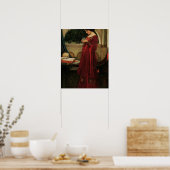 Crystal Ball Woman Wasserhausmalerei Poster (Küche)