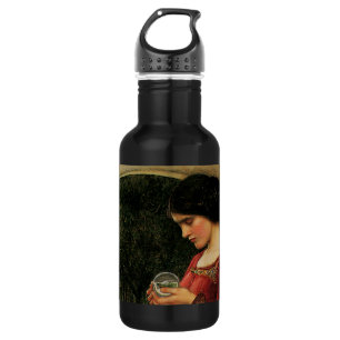 Crystal Ball Woman Wasserhausmalerei Trinkflasche