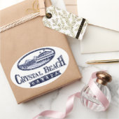 Crystal Beach Canada Oval Sticker (Schenken)
