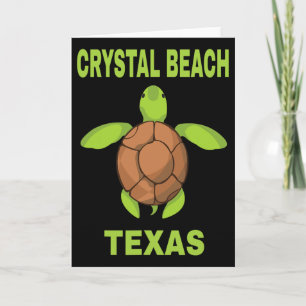 Crystal Beach Familienurlaub Texas Meeresschildkrö Karte