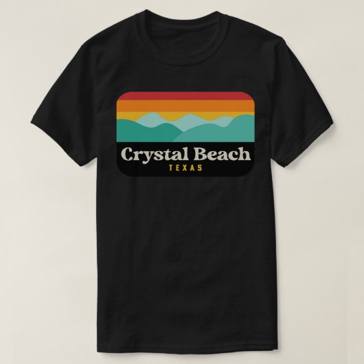 Crystal Beach Texas Bolivar Halbinsel Fischerei T-Shirt (Design vorne)