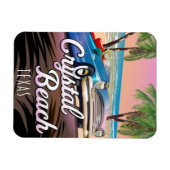Crystal Beach Texas Reiseplakat Magnet (Horizontal)