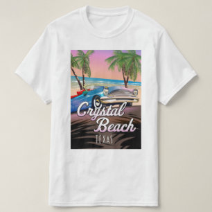 Crystal Beach Texas Reiseplakat T-Shirt