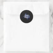 Crystal Beach Texas Tx Karte Runder Aufkleber (Tasche)