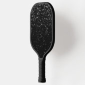 Crystal Black Bling Strass Pickleball Paddle (Links)