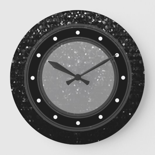 Crystal Blass an der Wall-Uhr Große Wanduhr (Vorderseite)