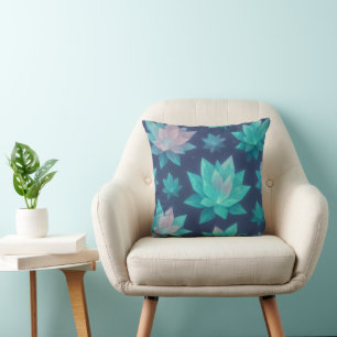 Crystal Bloom - Zerbrochene Petal-Strahlung Kissen