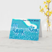 Crystal Blue Caribbean Karte (Gelbe Blume)