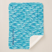 Crystal Blue Caribbean Sherpadecke (Vorderseite)