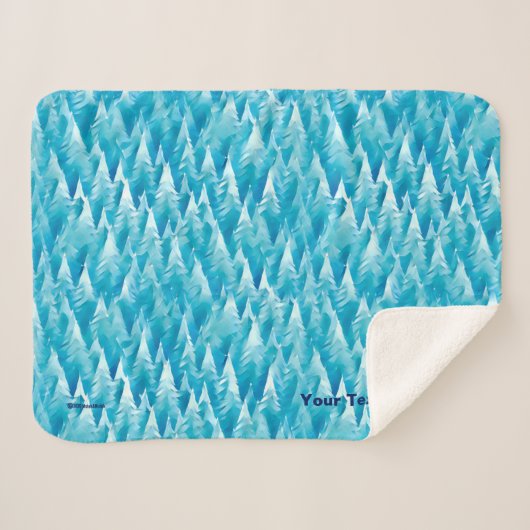 Crystal Blue Caribbean Sherpadecke (Vorderseite (Horizontal))