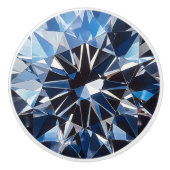 Crystal Blue Diamond Muster Keramikknauf (Vorderseite)
