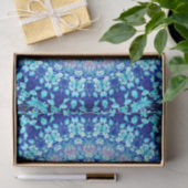 Crystal Blue Shiny Mandala Seidenpapier (Geschenk)