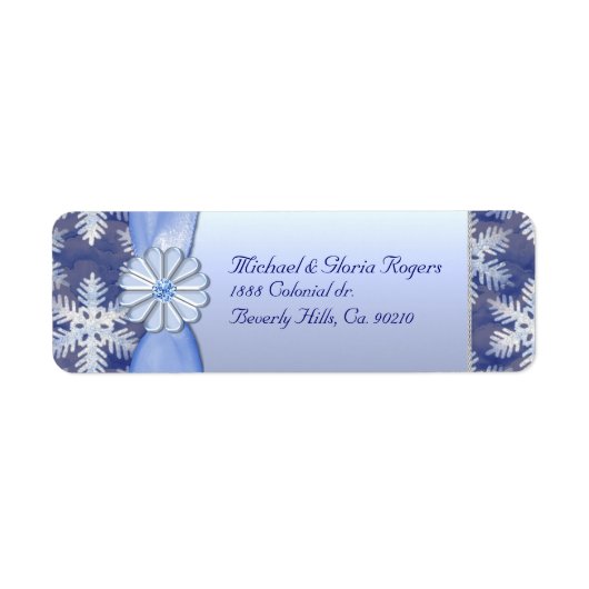 Crystal Blue Snowflake Celebration (Vorne)