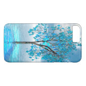 Crystal Blue Tree Case-Mate iPhone Hülle (Rückseite (Horizontal))
