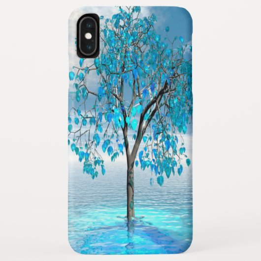 Crystal Blue Tree Case-Mate iPhone Hülle (Rückseite)