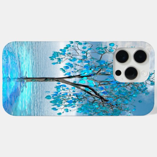 Crystal Blue Tree Case-Mate iPhone Hülle (Rückseite (Horizontal))