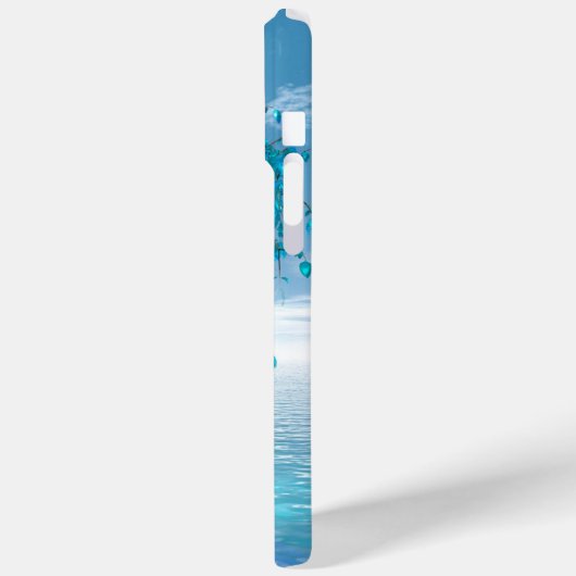Crystal Blue Tree Case-Mate iPhone Hülle (Rückseite / Links)