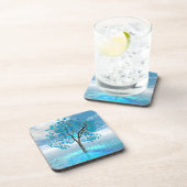 Crystal Blue Tree Hard Plastic Untersetzer (Rechte Seite)