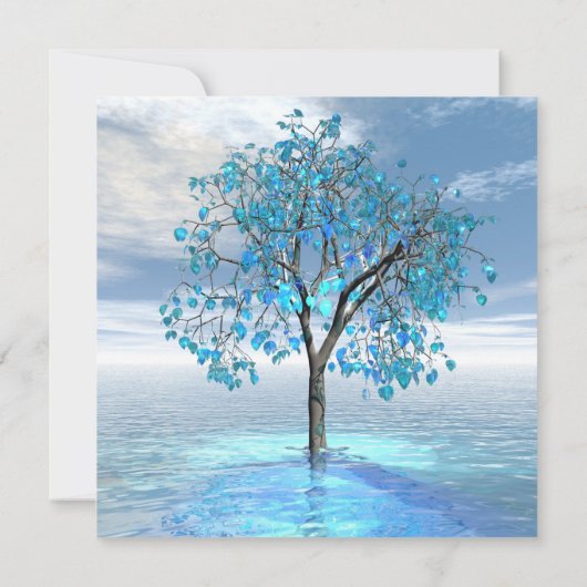 Crystal Blue Tree Karte (Rückseite)