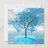 Crystal Blue Tree Karte (Vorderseite)