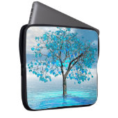 Crystal Blue Tree Laptopschutzhülle (Vorne Rechts)