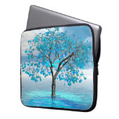 Crystal Blue Tree Laptopschutzhülle (Vorderseite Links)