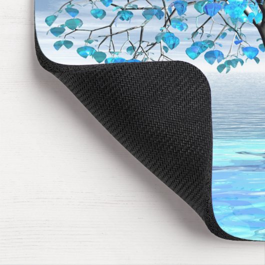 Crystal Blue Tree Mouse Pad Mousepad (Ecke)