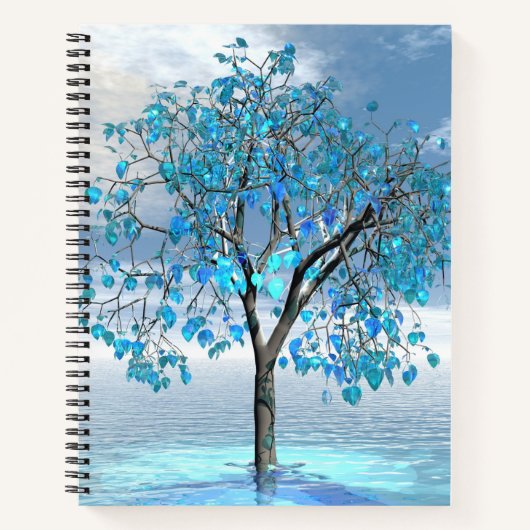 Crystal Blue Tree Notizblock (Vorderseite)