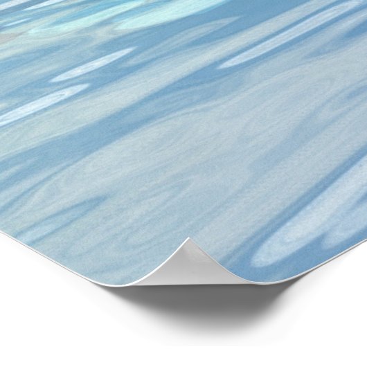 Crystal Blue Tree Poster (Ecke)