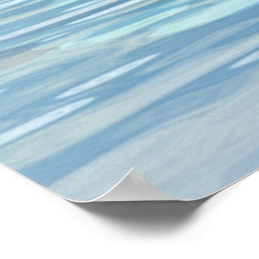 Crystal Blue Tree Poster (Ecke)