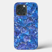 Crystal Blue und Lila Case-Mate iPhone Hülle (Rückseite)