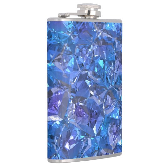 Crystal Blue und Lila Flachmann (Rechts)