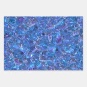 Crystal Blue und Lila Geschenkpapier Set (Vorderseite 3)