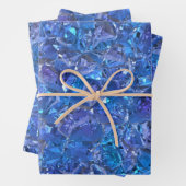 Crystal Blue und Lila Geschenkpapier Set (Beispiel)